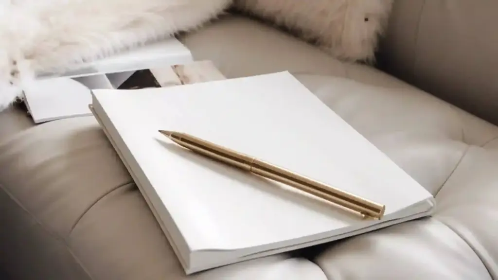 Schreibblock und Stift